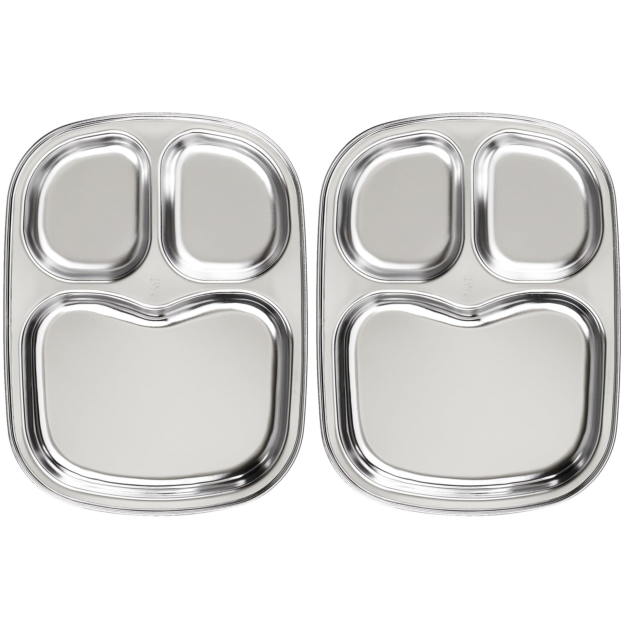 Korean Stainless Steel Divided Plates for Toddlers, Kids, Babies, Premium 304, Electro-Polished, ... | Amazon (US)