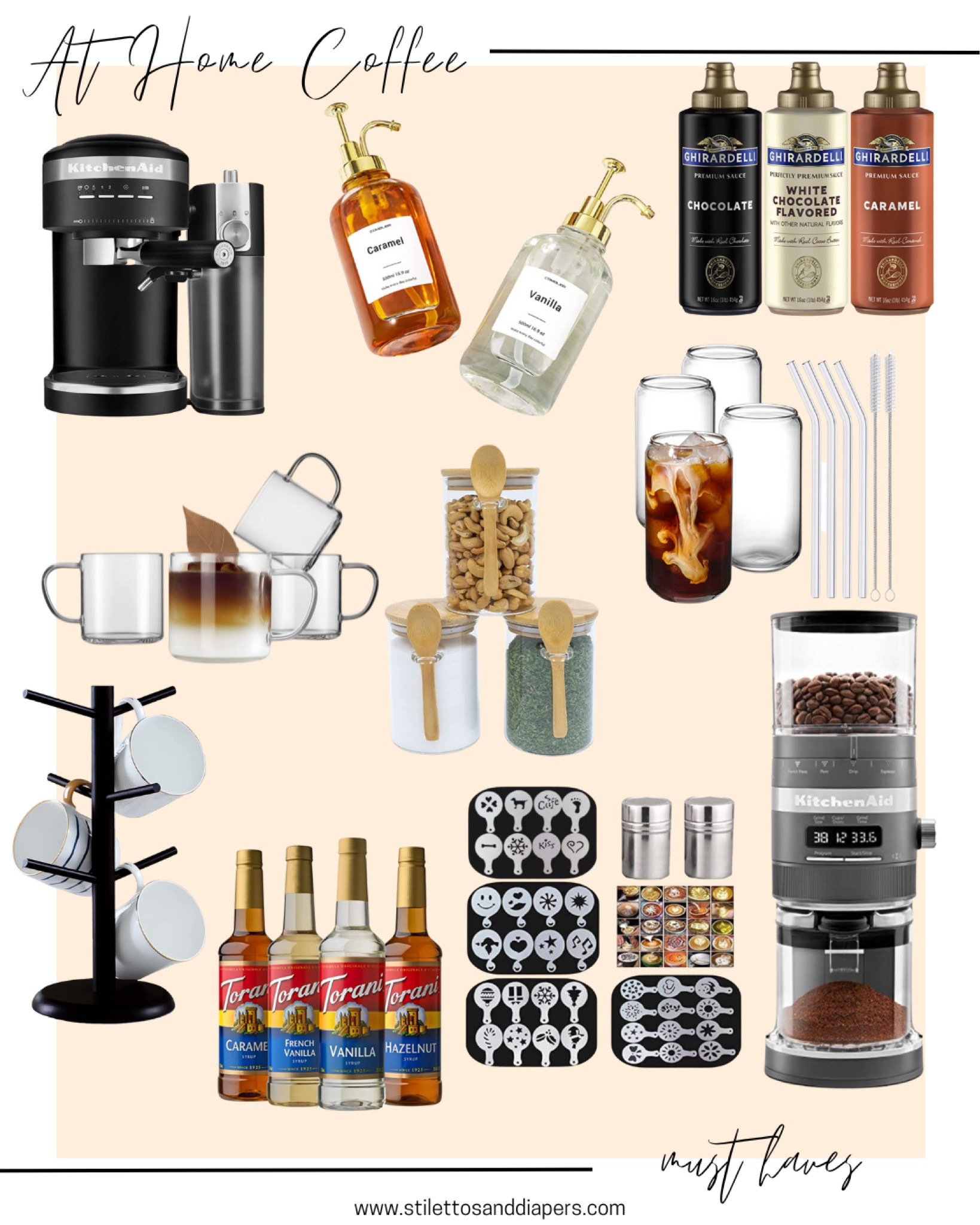 At home coffee bar essentials! 