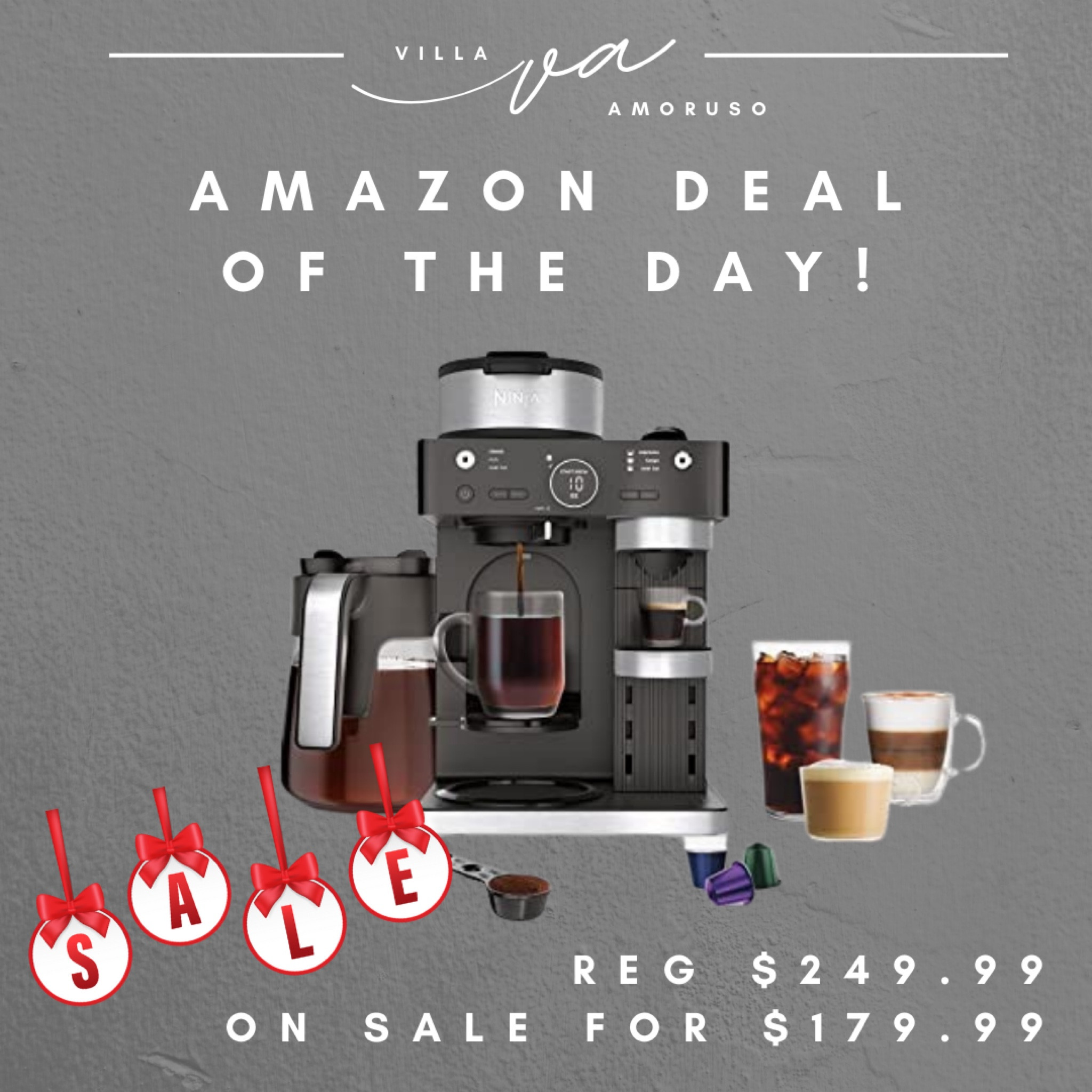 Amazon deal of the day!  Ninja coffee and espresso maker

#LTKCyberWeek #LTKGiftGuide #LTKHoliday