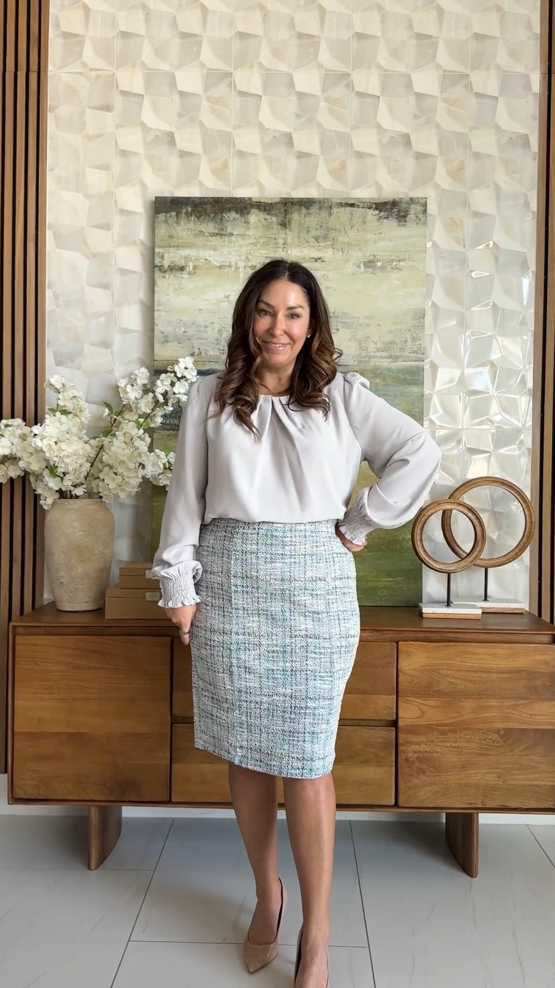 Amazon Spring Tweed Workwear | Wearing Skirt in XL, size up if in between and Top in L, size down if in between 

 

#LTKOver40 #LTKMidsize #LTKWorkwear