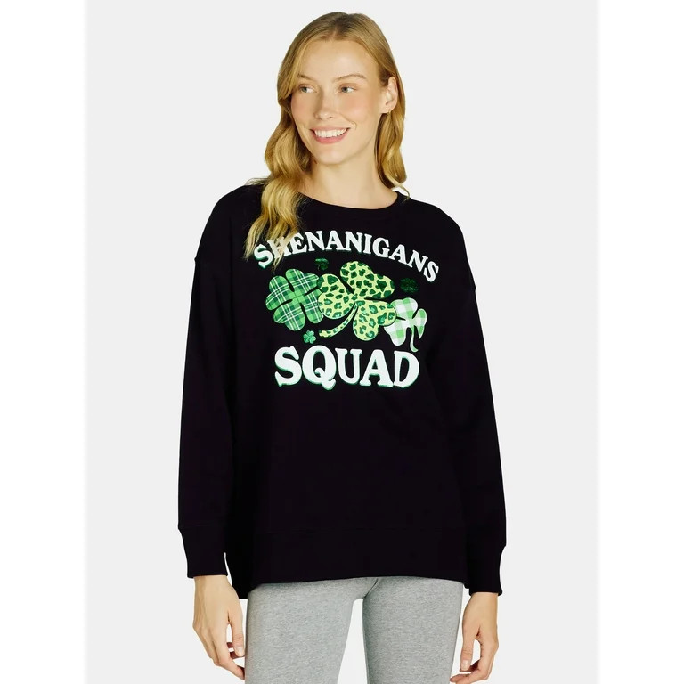St. Patrick’s Day Women's Graphic Sweatshirt from Way to Celebrate, Sizes S-XXXL - Walmart.com | Walmart (US)