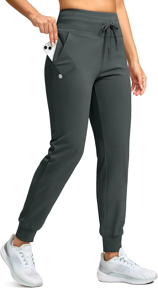 G Gradual Women's Fleece Lined Joggers 28"/30"/32" High Waisted Sweatpants Water Resistant Therma... | Amazon (US)