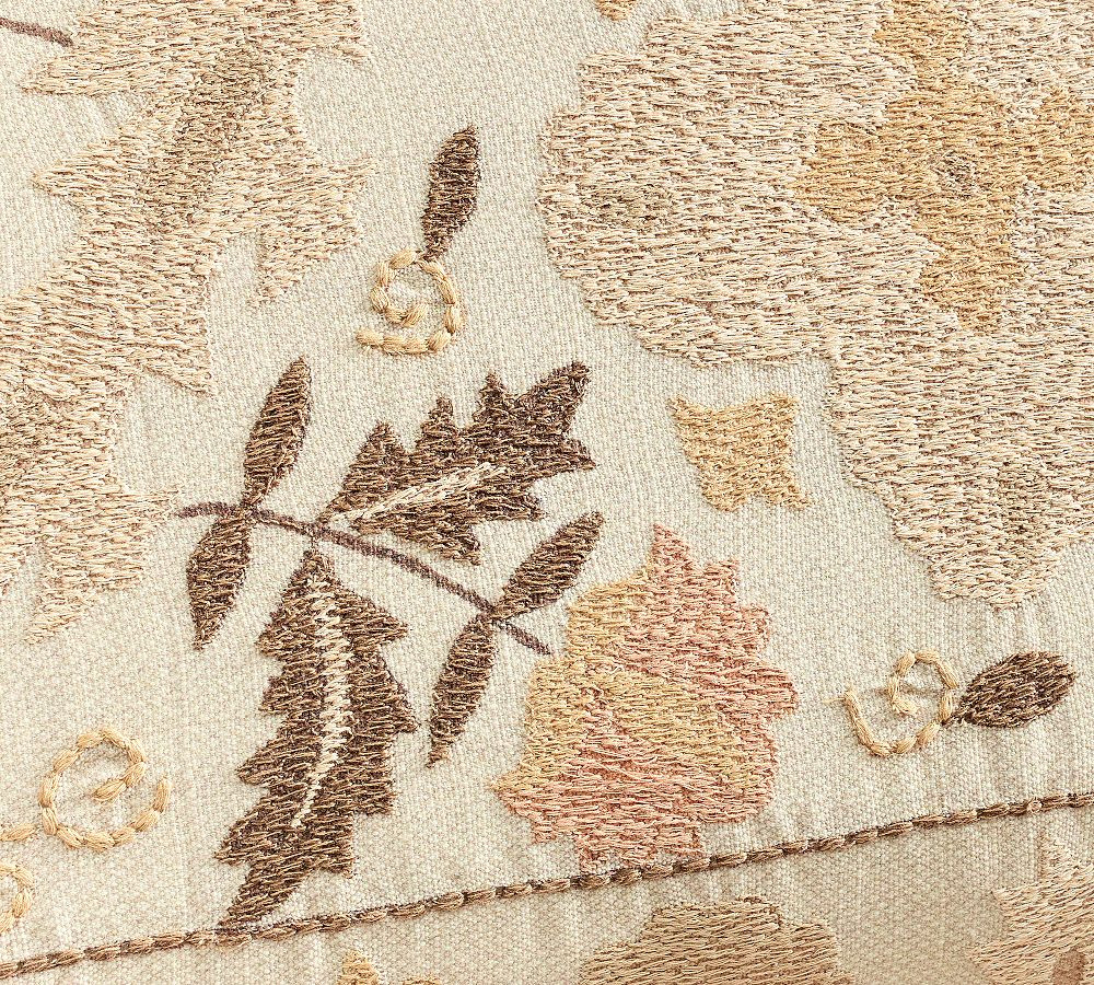 Inez Suzani Embroidered Lumbar Pillow Cover | Pottery Barn (US)
