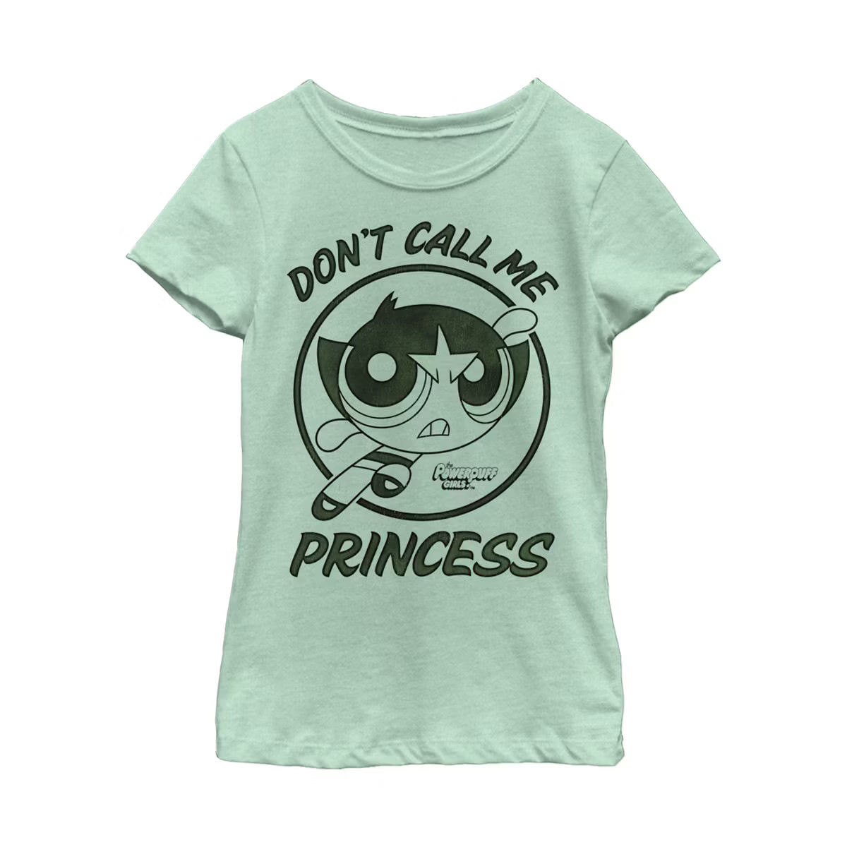 Girl's The Powerpuff Girls Buttercup Don't Call Me Princess T-Shirt | Target