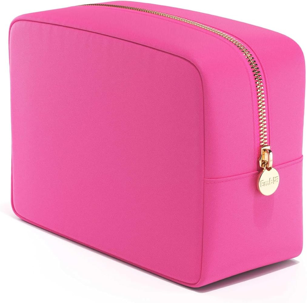 Embla Makeup Travel Pouch - Toiletry Organizer Pouch for Womens Purse Essentials, Nylon Zipper Po... | Amazon (US)