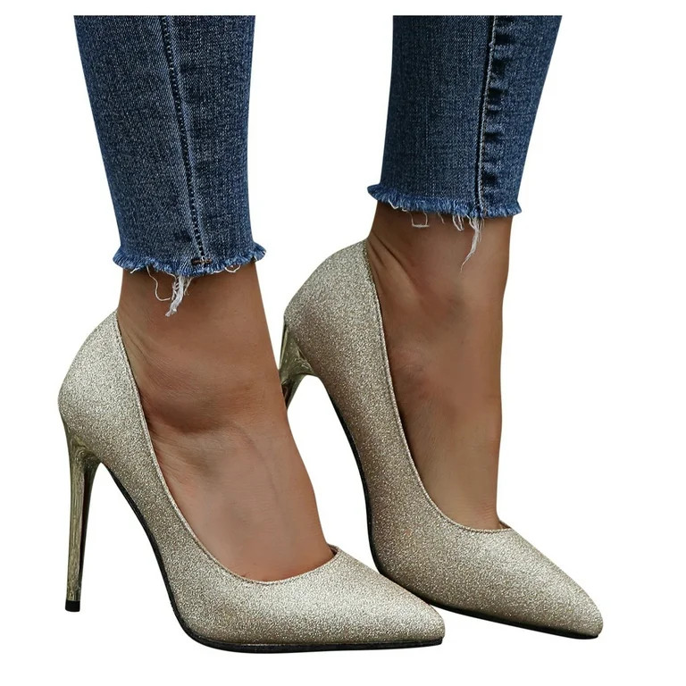 Vedolay Pumps For Women High Heels for Women 7.5 Wide Women Single Shoes Color Casual Thin Fashio... | Walmart (US)