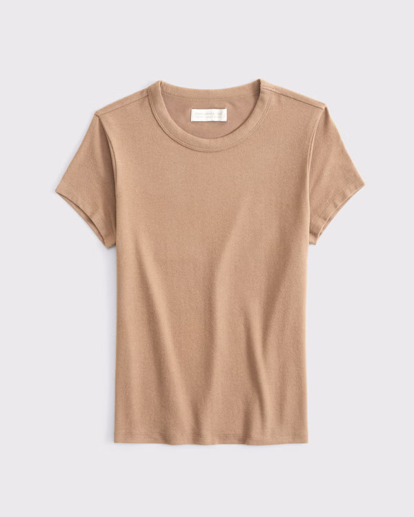 Short-Sleeve Cozy Lounge Knit Tee | Abercrombie & Fitch (US)