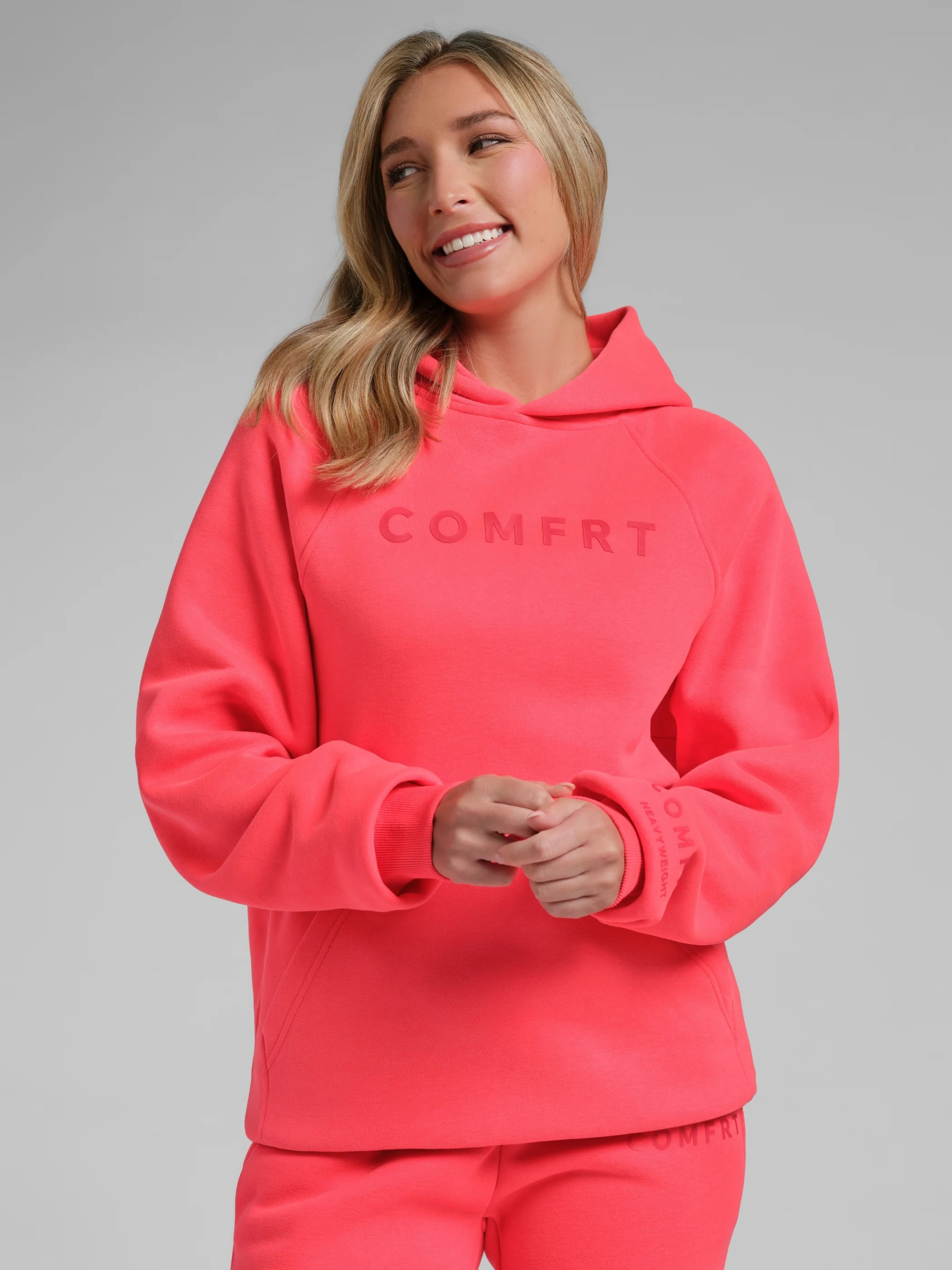 Comfrt Neon Tranquil Hoodie | Hot Fuchsia | Oversized | M | Medium | Comfrt