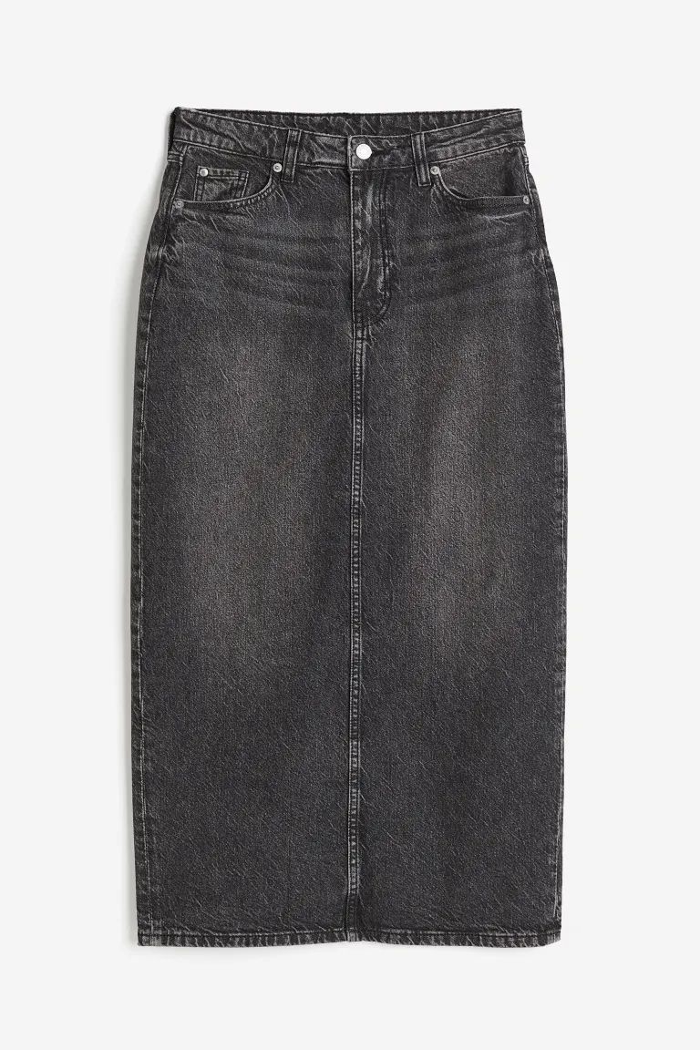 Denim Skirt - Dark gray - Ladies | H&M US | H&M (US + CA)