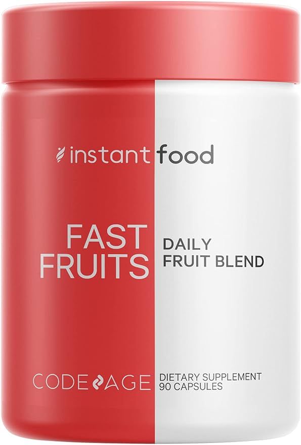 Instantfood Fast Fruits, Over 15 Fruits Equivalent All-In-One, Vegan Daily Vitamins, Whole Food N... | Amazon (US)