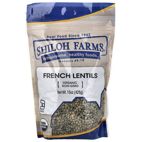 Shiloh Farms, Organic French Lentils, 15 oz (425 g) | iHerb