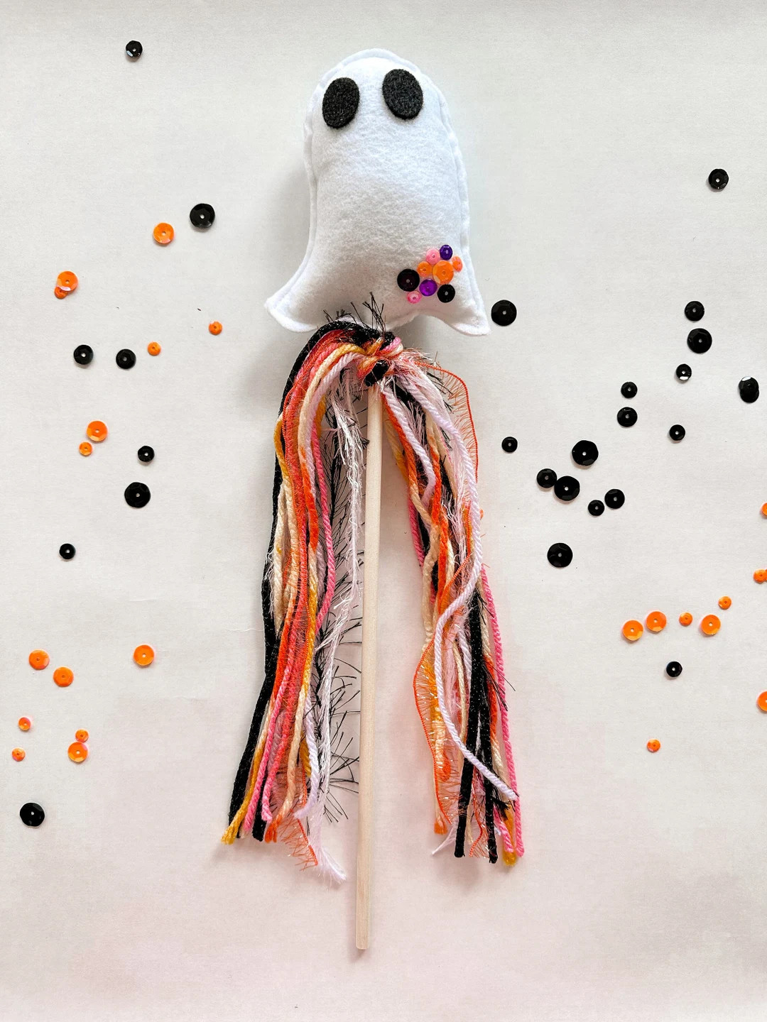 Halloween Ghost Wand | whimsical kids, magic wand, make believe, party favor, kids decor, pretend... | Etsy (US)