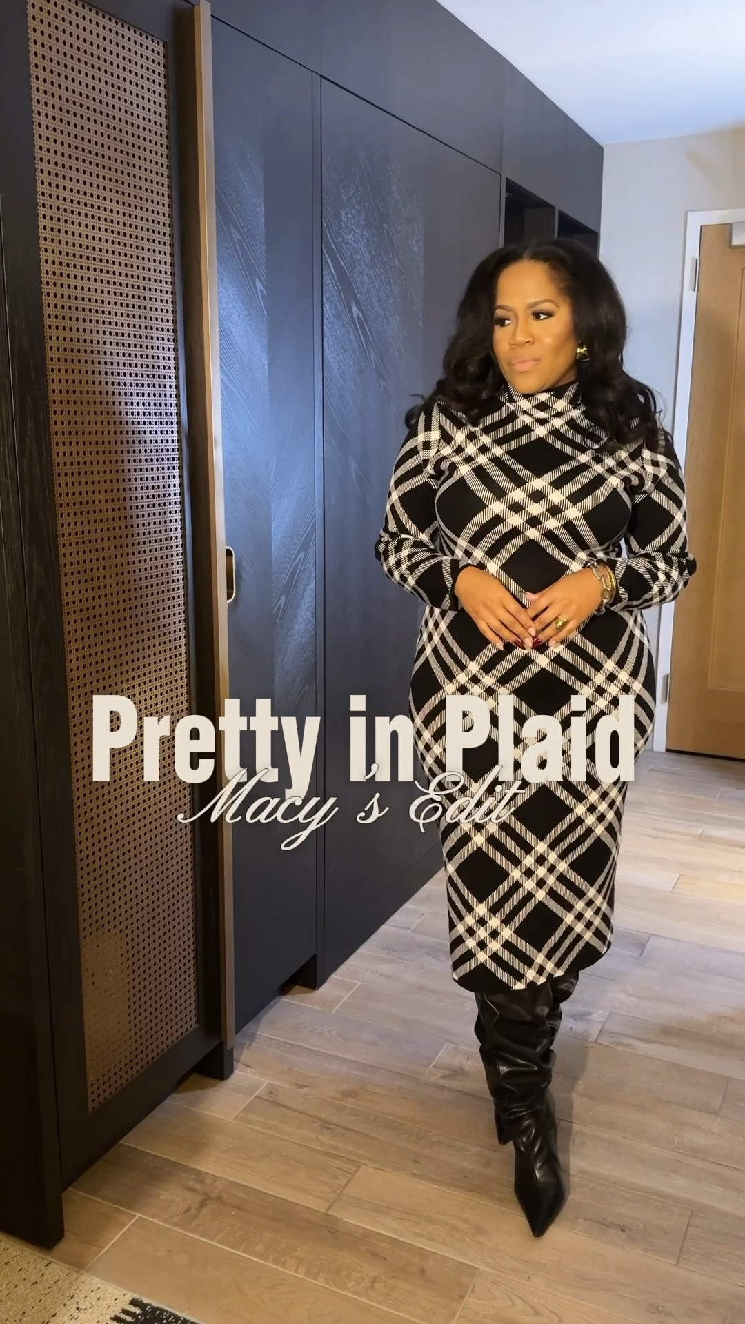 Obsessed with this plaid pieces from Macy’s. I’m a size 14 wearing a large in dress and XL in coat( believe I could have size down to large in coat FYI)
Boots tagged and similiar bag. 

#LTKOver40 #LTKHoliday #LTKCyberWeek