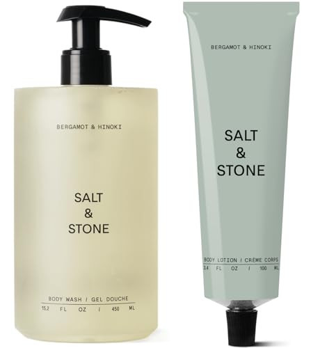 Salt & Stone Hydrating Gel Body Wash + Body Lotion | Bergamot & Hinoki | Amazon (US)