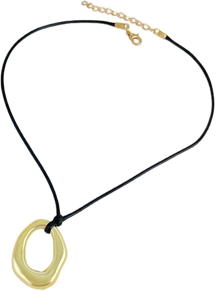 Generic Pendant Necklace Chain Necklace Irregular Shaped Pendant Necklace CCB Material | Amazon (US)