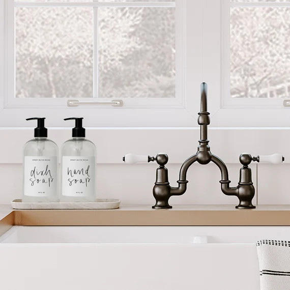 Hand Soap and Dish Soap Set of 2 16 oz Clear Plastic | Etsy | Etsy (US)