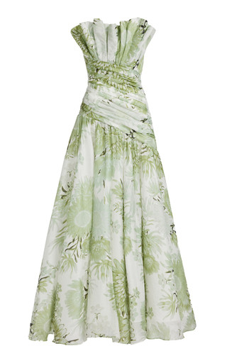 Reflector Crepe Floral Gown | Moda Operandi (Global)