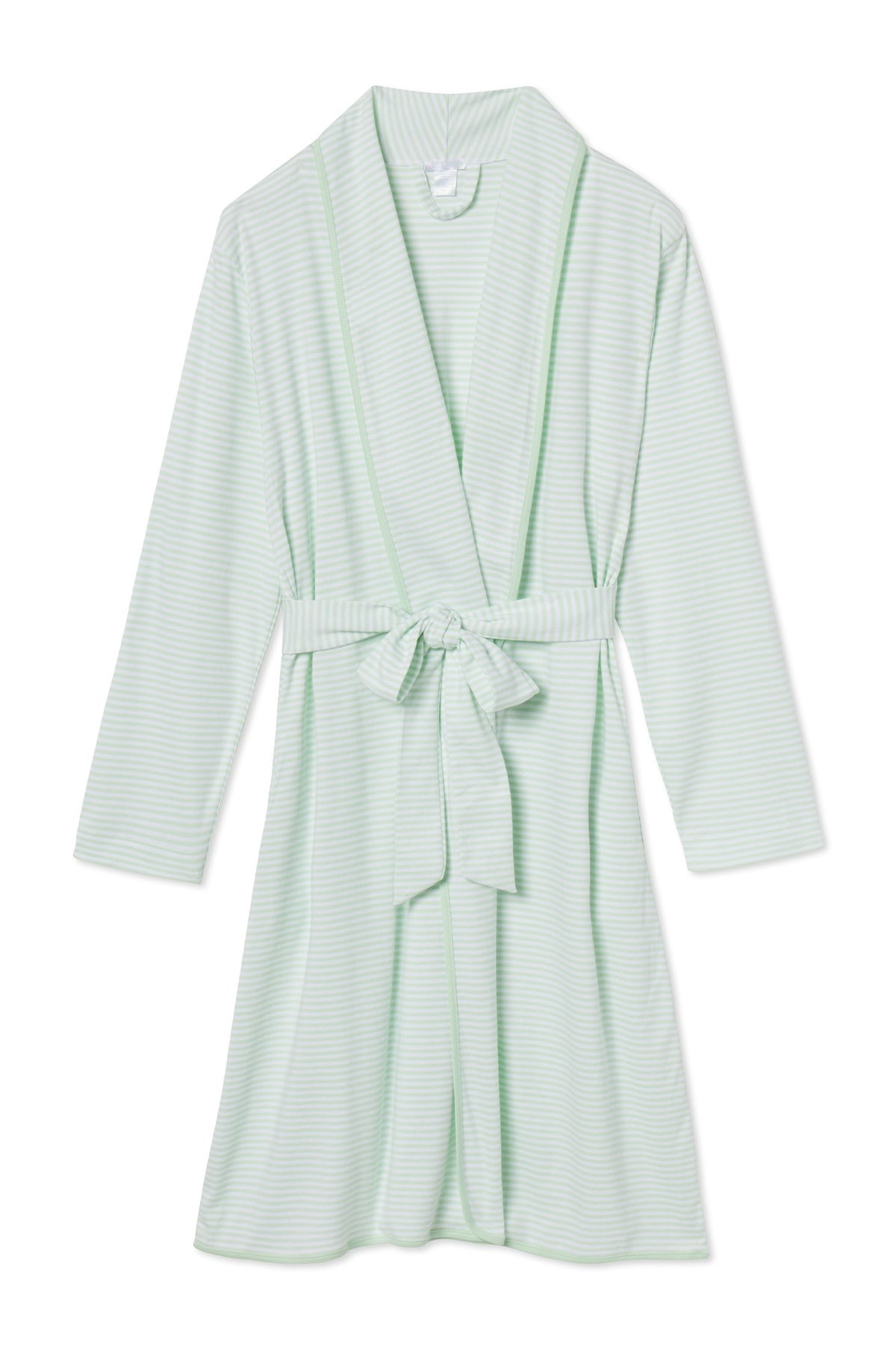Pima Robe in Mint | LAKE Pajamas