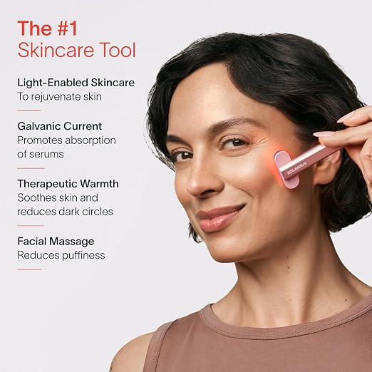 Solawave 4-in-1 Radiant Renewal Facial Wand | Red Light Therapy for Face and Neck | Galvanic Skin... | Amazon (US)