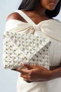 Bags & Purses | Bridal Beaded Envelope Clutch Bag With Shoulder Strap | Coast | Coast UK & IE