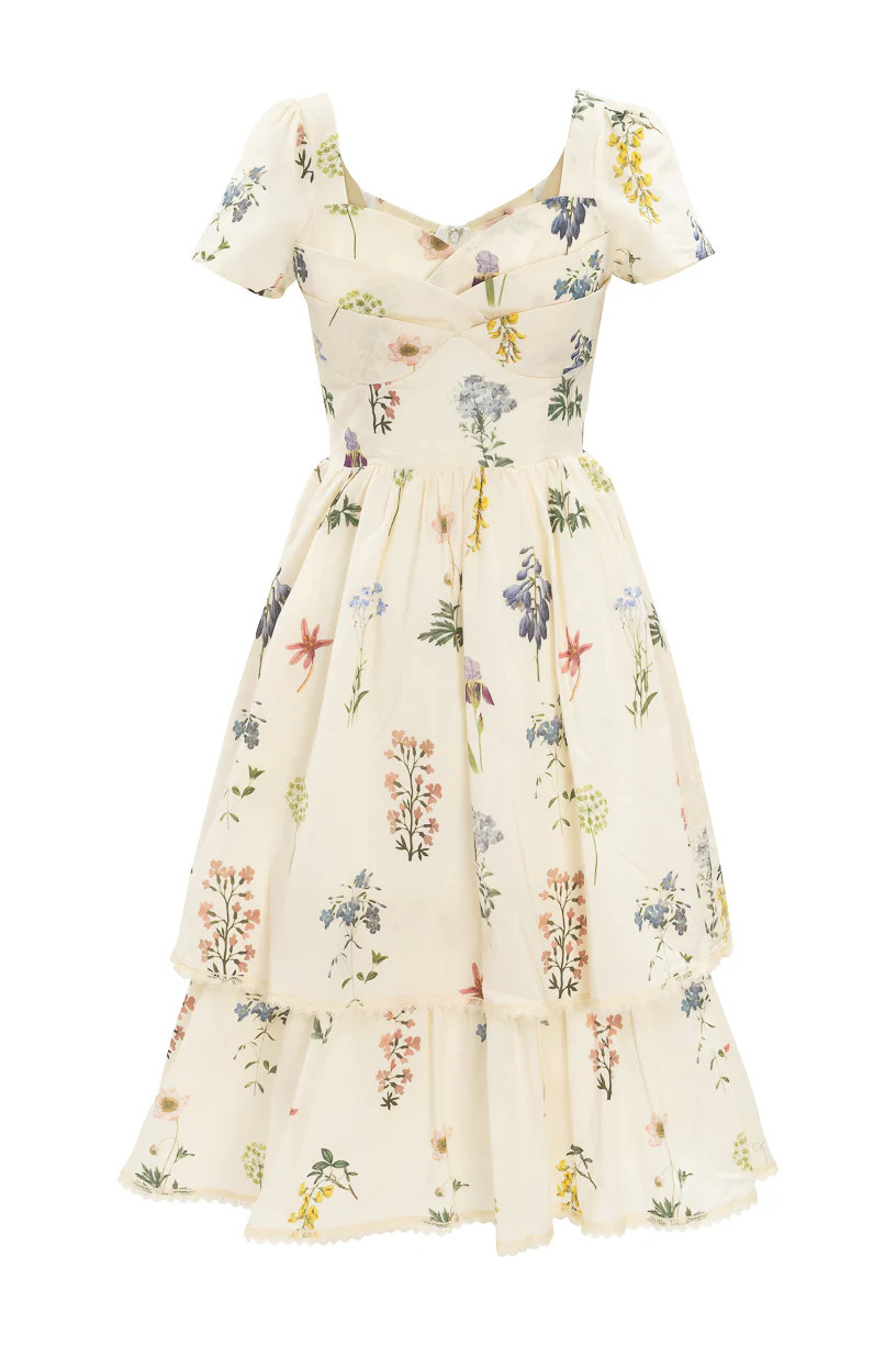 Marie Dress in Cream Floral | Ivy City Co