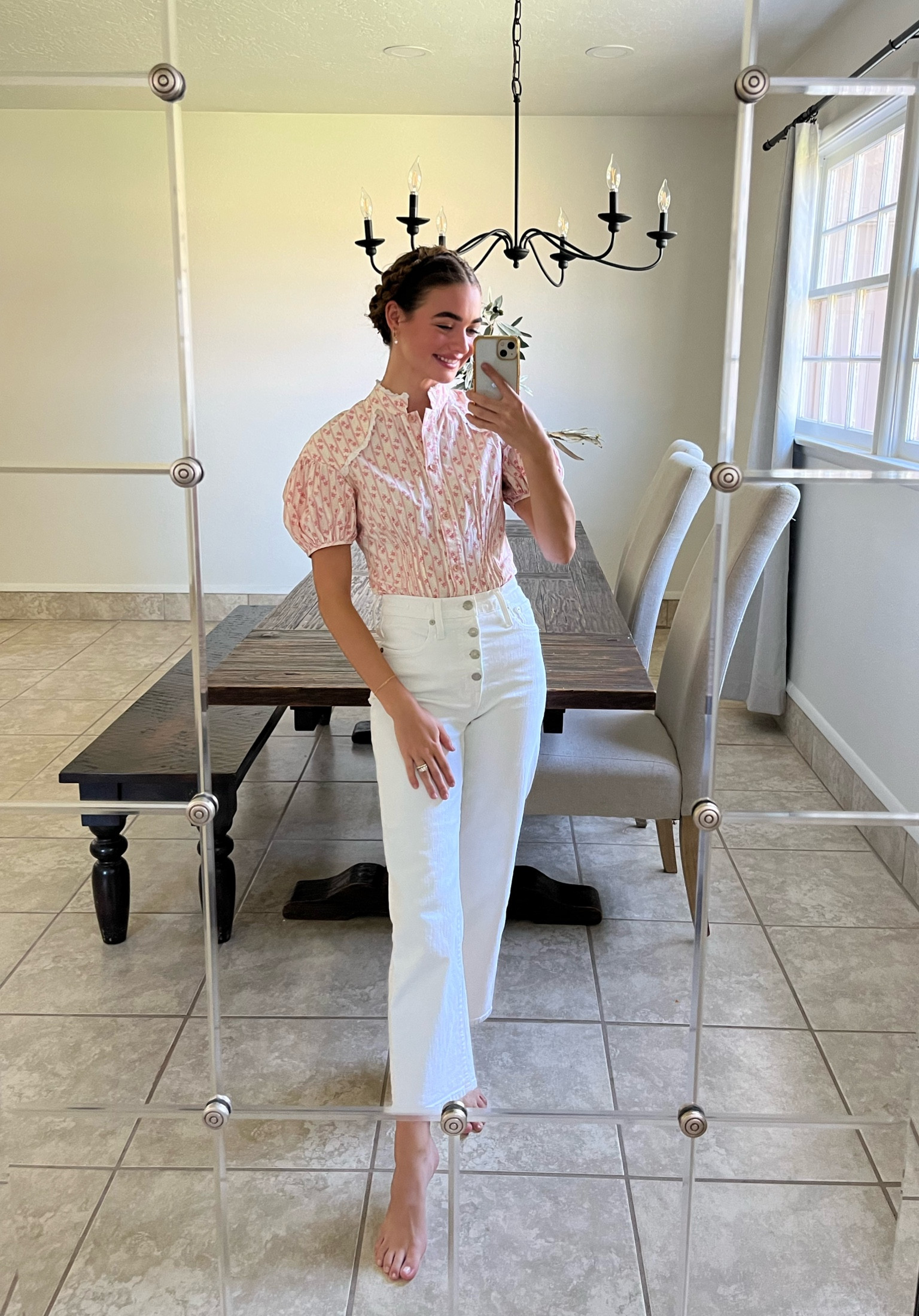 I’ve been loving pairing feminine vintage pieces, like this top, with some of my favorite basics! I am also grasping at every chance to wear my white jeans before fall comes around! I added some vintage inspired tops to this post that I hope can help you recreate this look! 

#LTKBacktoSchool #LTKstyletip #LTKSeasonal