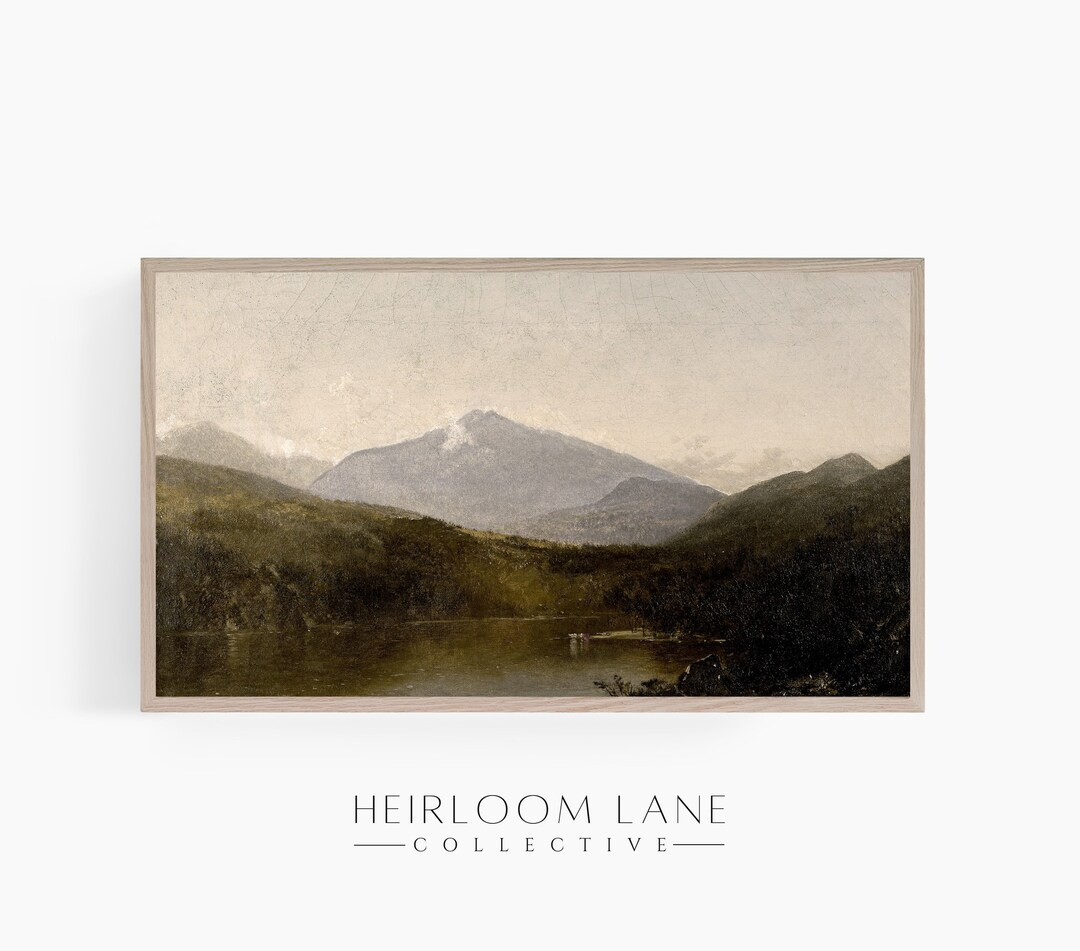 Mcgee Lake Vintage Painting Digital Download | Frame TV Size (3840 X 2160) | Vintage Wall Art | V... | Etsy (US)