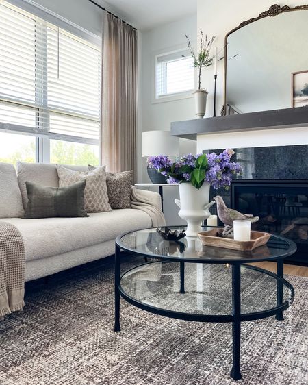 Summer in my living room with a pretty Loloi rug, faux lilacs and new pillow covers. 

#LTKSeasonal #LTKHome #LTKStyleTip