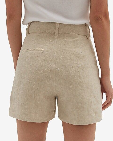 CRESCENT Hanson Flax Linen Shorts | Express