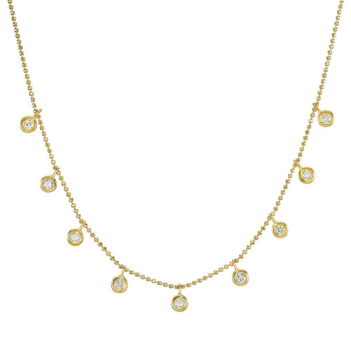 Scatter Joy 14kt Gold Diamond Necklace | Satya Jewelry