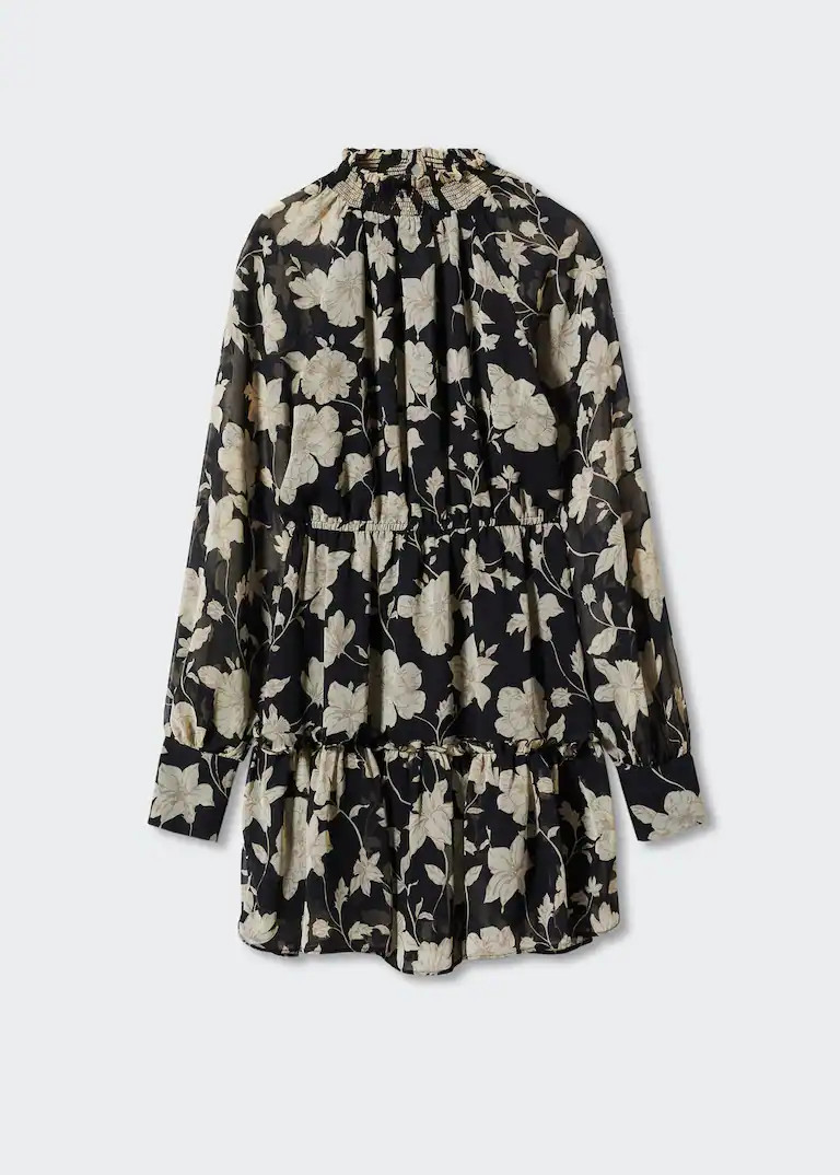 Printed short dress -  Women | Mango USA | MANGO (US)