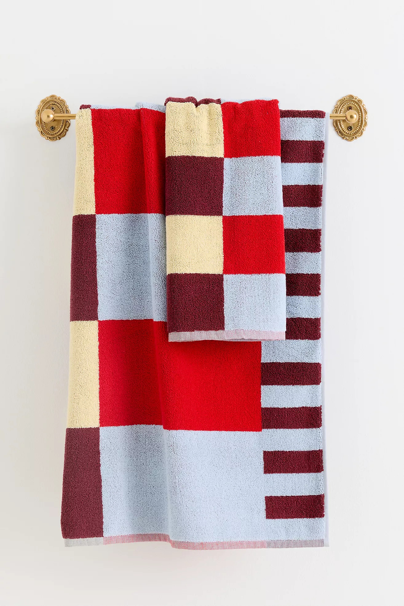 Damson Madder Cotton Woven Stripe Towel Collection | Anthropologie (US)