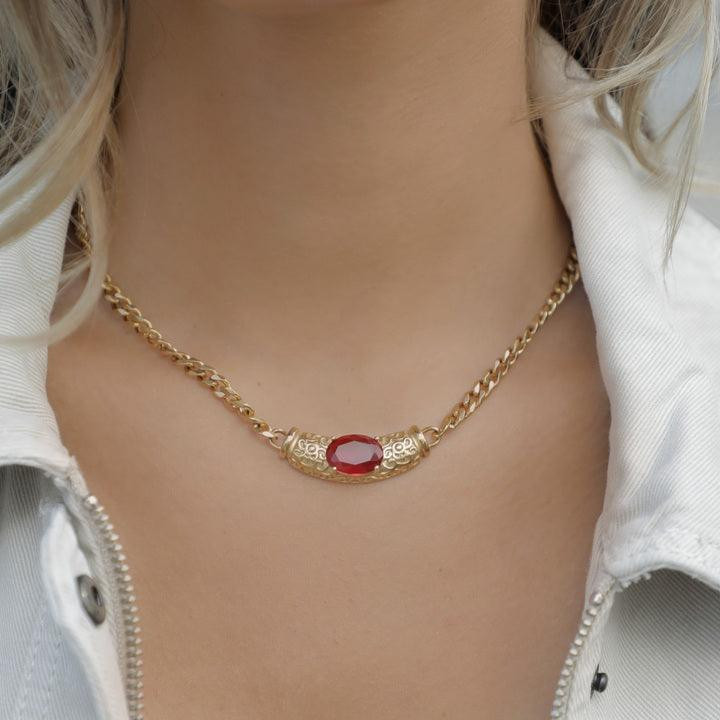 Radiant Rouge Necklace | Evry Jewels