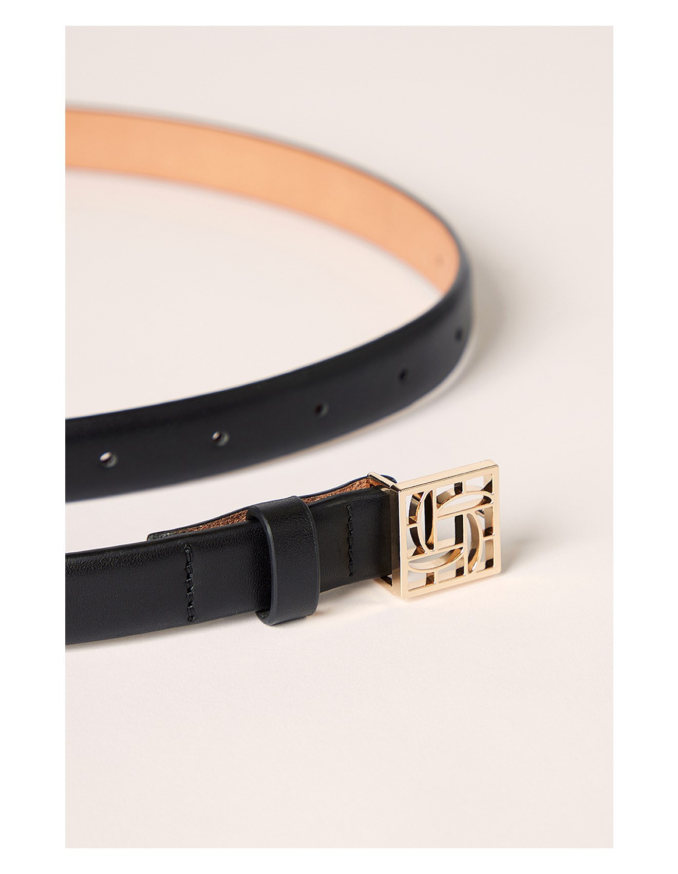 MONOGRAM LEATHER BELT | David Jones (Australia & New Zealand)