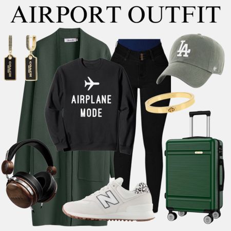 Airport outfit. Amazon finds. Follow me @TheAllureEdition for Amazon fashion, beauty, home and lifestyle. Follow my blog TheAllureEdition.com 
Click below to shop. #liketkit @shop.ltk

#LTKstyletip #LTKtravel