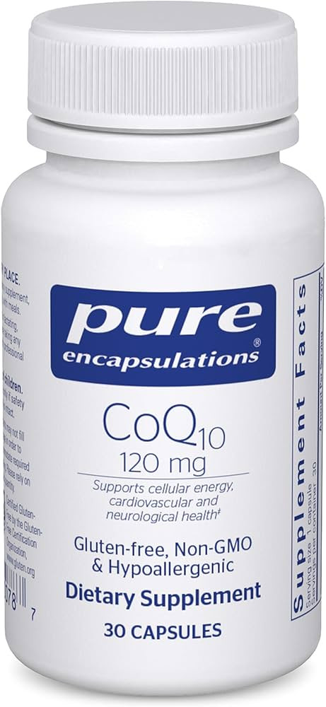 Pure Encapsulations CoQ10 120 mg - Coenzyme Q10 Supplement for Heart Health, Energy, Antioxidants... | Amazon (US)