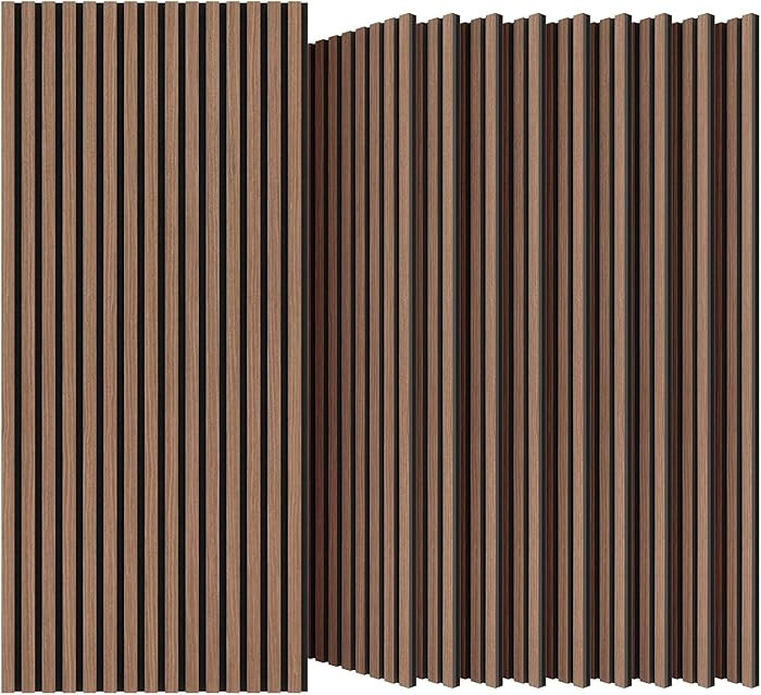 TONOR Wood Wall Panels for Interior Wall Decor,10 Pack 47.2" x 23.6"(77.5ft²)Wood Slat Acoustic ... | Amazon (US)