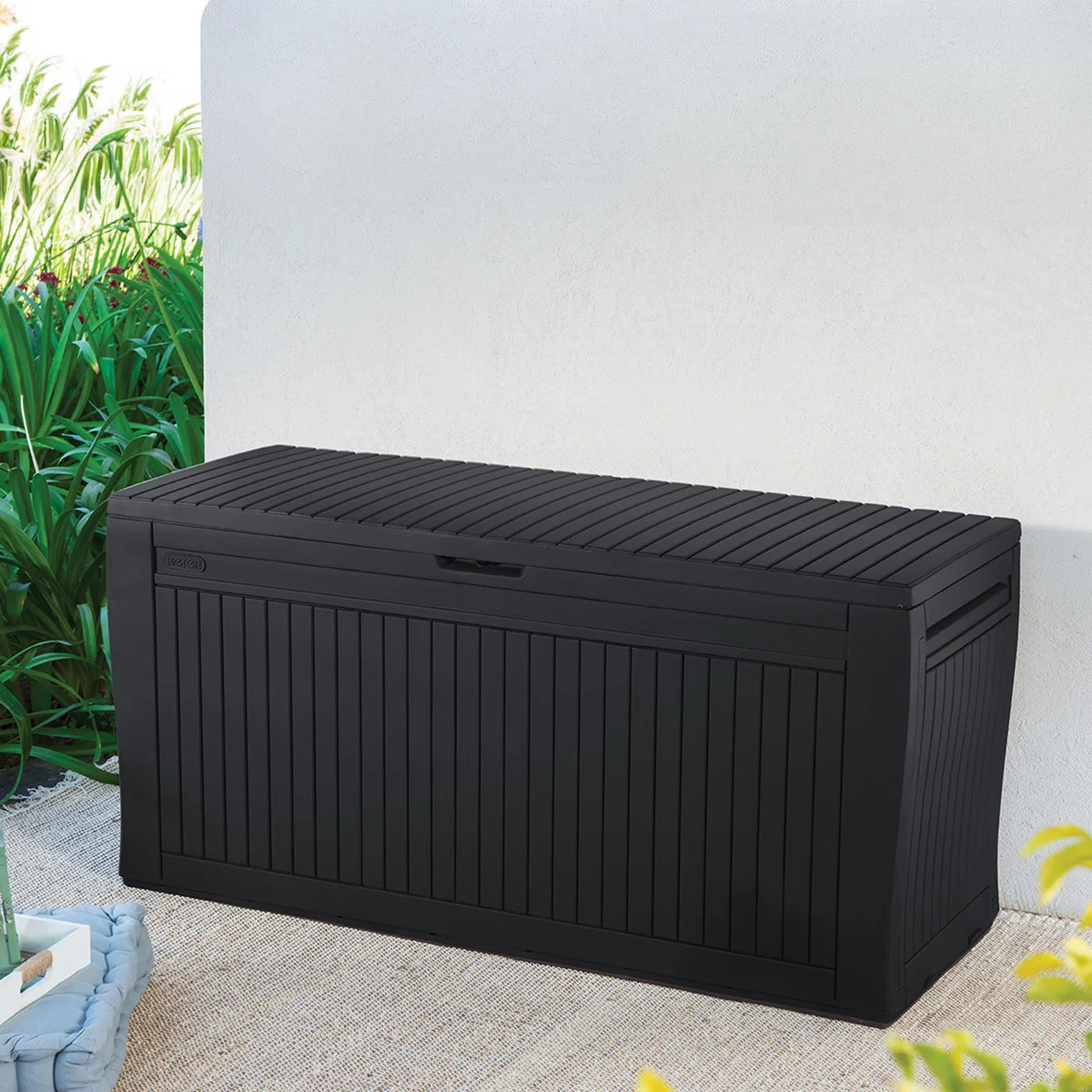 Keter Comfy 71 Gallon Durable Resin Outdoor Storage and Organization Deck Box Ideal For Garden Pa... | Wayfair North America