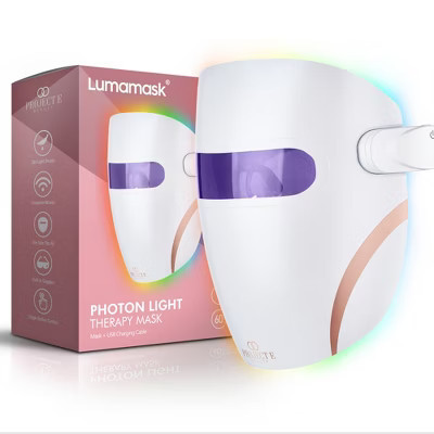 Project E Beauty Lumamask 7 LED Face Mask Light Therapy | Red Light Mask for Anti-Aging | Blue Led Mask Light Therapy for Acne| Facial Anti-Acne | Target