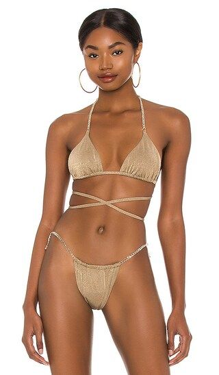 Brooklyn Bikini Top in Tortuga | Revolve Clothing (Global)