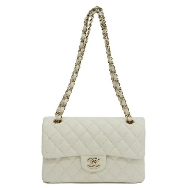 Pre-Owned Chanel CHANEL Caviar Skin Matelasse 23 W Flap Chain Shoulder Bag White A01113 Ladies (L... | Walmart (US)