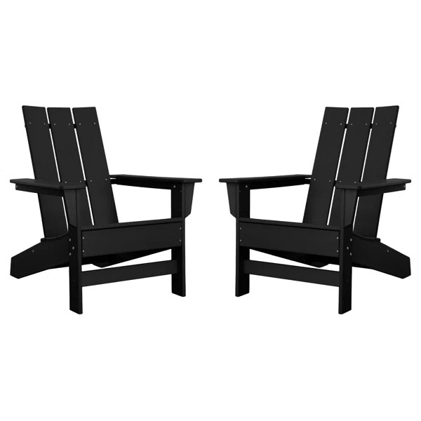 Ratcliff All-Weather HDPE Adirondack Chair Set of 2 | Wayfair North America