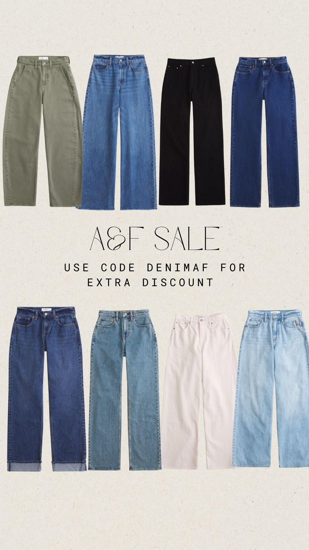 Abercrombie sale stack code denim af for discountt