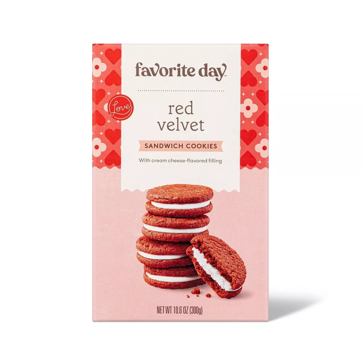 Valentine's Red Velvet Sandwich Cookies - 10.6oz - Favorite Day™ | Target