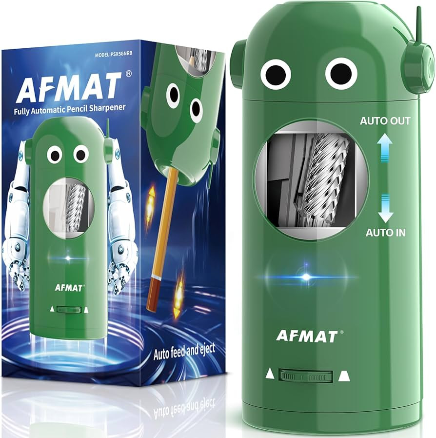 AFMAT Electric Pencil Sharpener for Colored Pencils 7-11.5mm, Fully Automatic Robot Pencil Sharpe... | Amazon (US)
