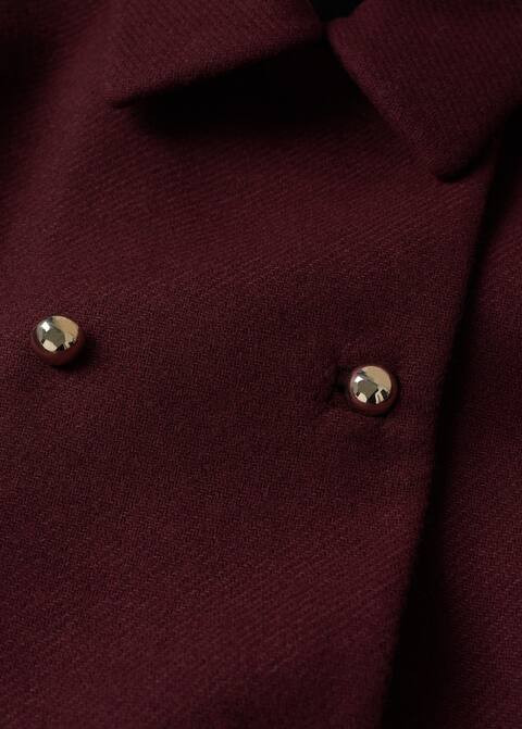 Double-breasted wool coat | MANGO (US)