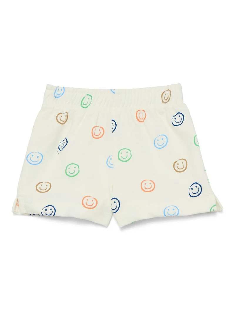 Wonder Nation Baby Boy French Terry Printed Shorts, Sizes 0-24 Months | Walmart (US)