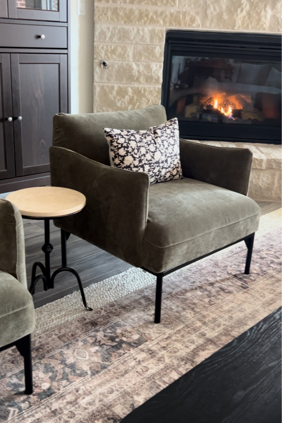 Beautiful Penn chairs from West Elm in the color Olive. 

Chair
Side table 

#LTKhome #LTKstyletip