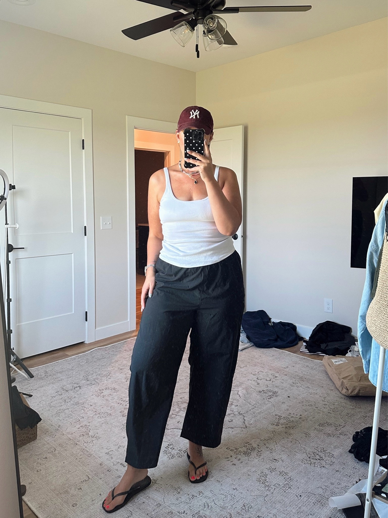 My favorite Aerie barrel leg style pants 👏 wearing large long!

On sale use code STOCKNROLL TO SAVE $$

Aerie real, 


Tall girl fashion, size 14 summer to fall outfit, midsize fashion, midsize mom style, casual early fall outfit, fall transitional outfit inspiration, tall women clothing, everyday outfit ideas, mom outfit ideas for fall, early fall outfits 2026 women, midsize summer outfits, casual mom outfits, casual outfit ideas, cozy fall outfits,

#LTKSaleAlert #LTKTall #LTKMidsize