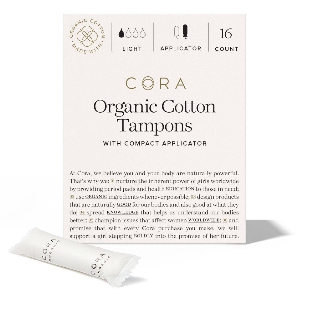 Cora Organic Tampons - Light - 16ct | Target